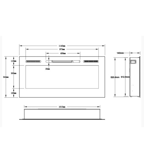copy of OSAKA bio-ethanol haard 3.0 kw zwart