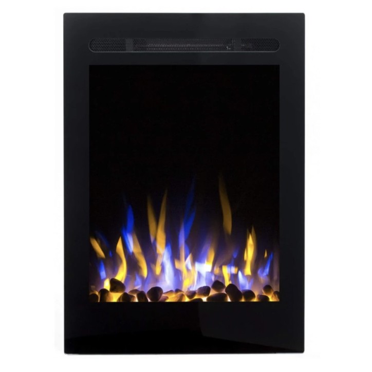 Chimenea eléctrica empotrable Lisa 50 cm – 750/1500 W
