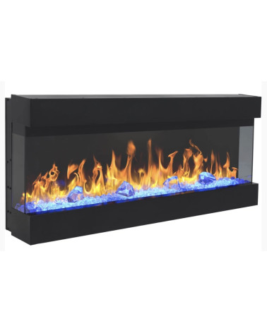 Cheminée électrique encastrable et murale Iris 110cm - 750/1500 W