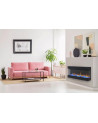 Cheminée électrique encastrable et murale Iris 127cm - 750/1500 W