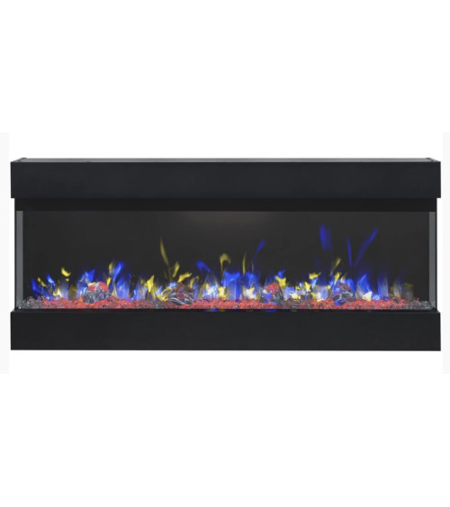 Cheminée électrique encastrable et murale Iris 110cm - 750/1500 W