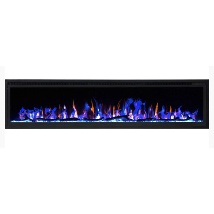 Chimenea eléctrica empotrable y mural Romuald 180 cm – 1400/1600 W