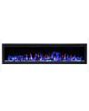 Cheminée électrique encastrable et murale Romuald 180cm - 1400/1600 W