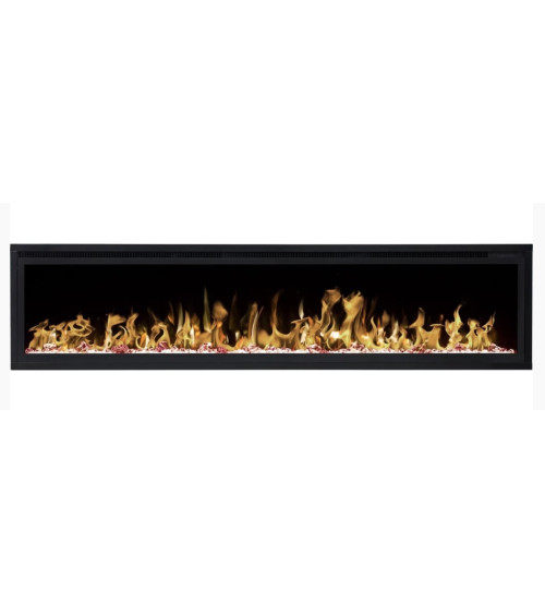 Cheminée électrique encastrable et murale Romuald 180cm - 1400/1600 W