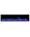 Cheminée électrique encastrable et murale Romuald 180cm - 1400/1600 W