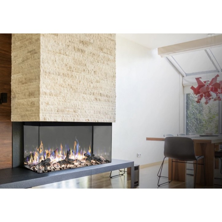 Chimenea eléctrica empotrable Solène 84 cm – 750/1500 W