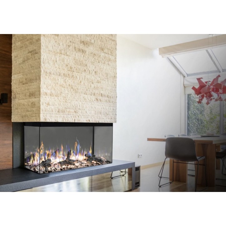 Cheminée électrique encastrable Solène 152cm - 0,75-1,5 kW