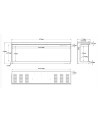 Caminetto elettrico da incasso Solène 152 cm – 0,75-1,5 kW