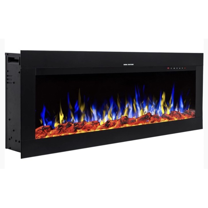 Caminetto elettrico da incasso e a parete Diane 153 cm – 1400/1600 W