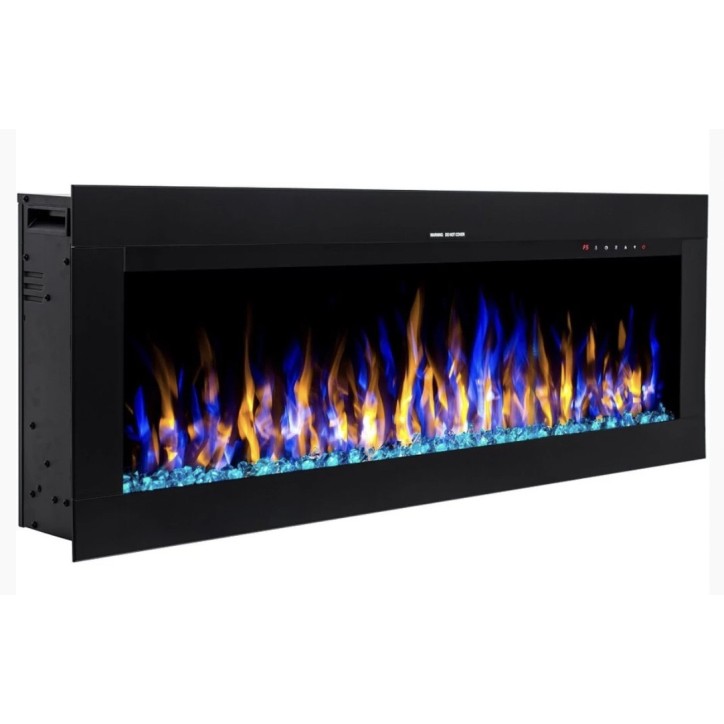 Caminetto elettrico da incasso e a parete Diane 153 cm – 1400/1600 W