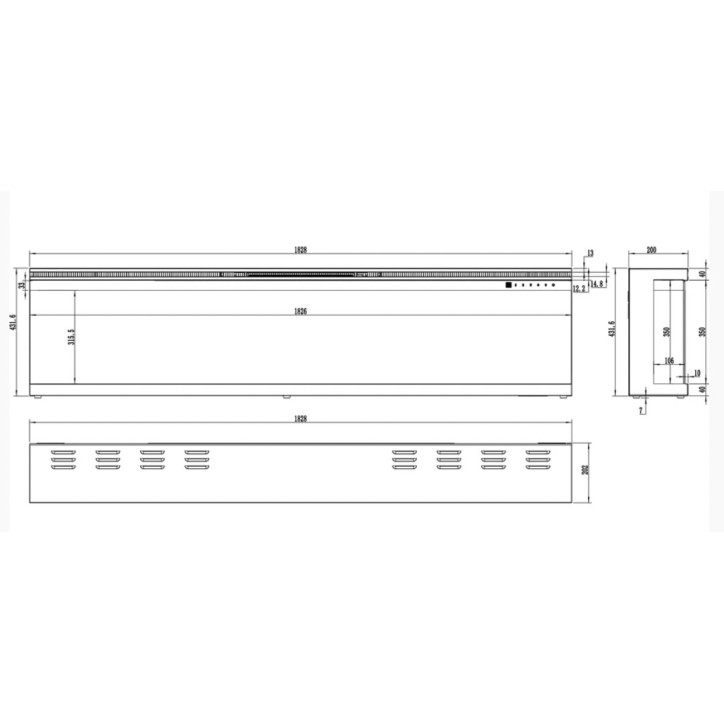 copy of Lareira a bio-etanol OSAKA 3,0 kw preto