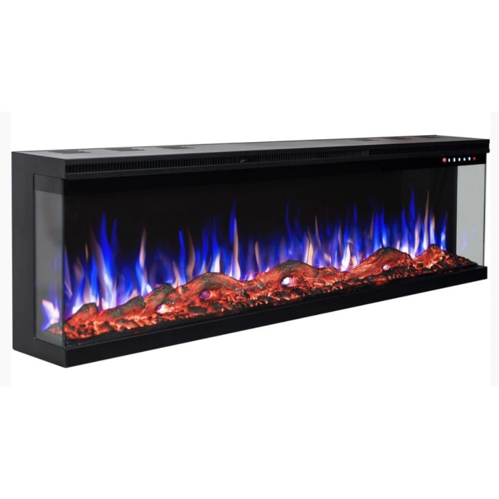 Chimenea eléctrica empotrable y mural Ulysse 183cm - 1400/1600W