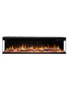Cheminée électrique encastrable et murale Ulysse 127cm - 1400/1600W
