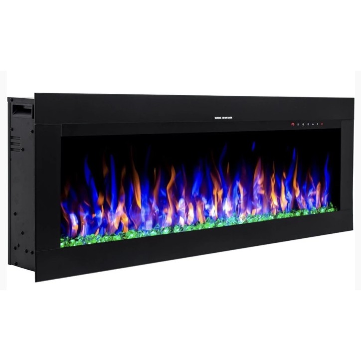 Chimenea eléctrica empotrable y mural Diane 183cm - 1400/1600 W