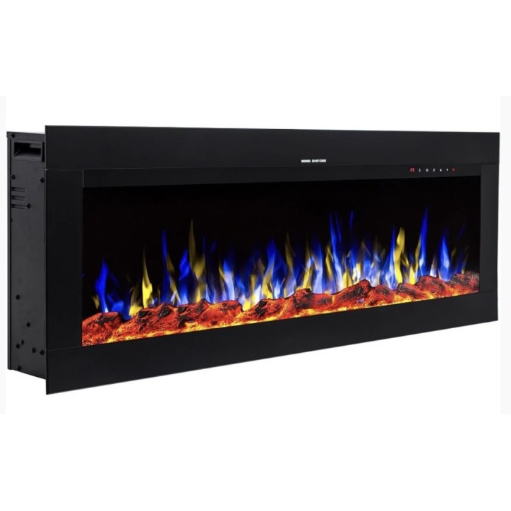 Cheminée électrique encastrable et murale Diane 183cm - 1400/1600 W
