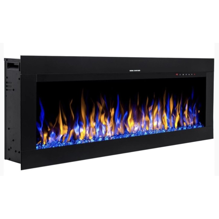Cheminée électrique encastrable et murale Diane 183cm - 1400/1600 W