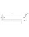 Cheminée électrique encastrable et murale Diane 165cm - 1400/1600 W
