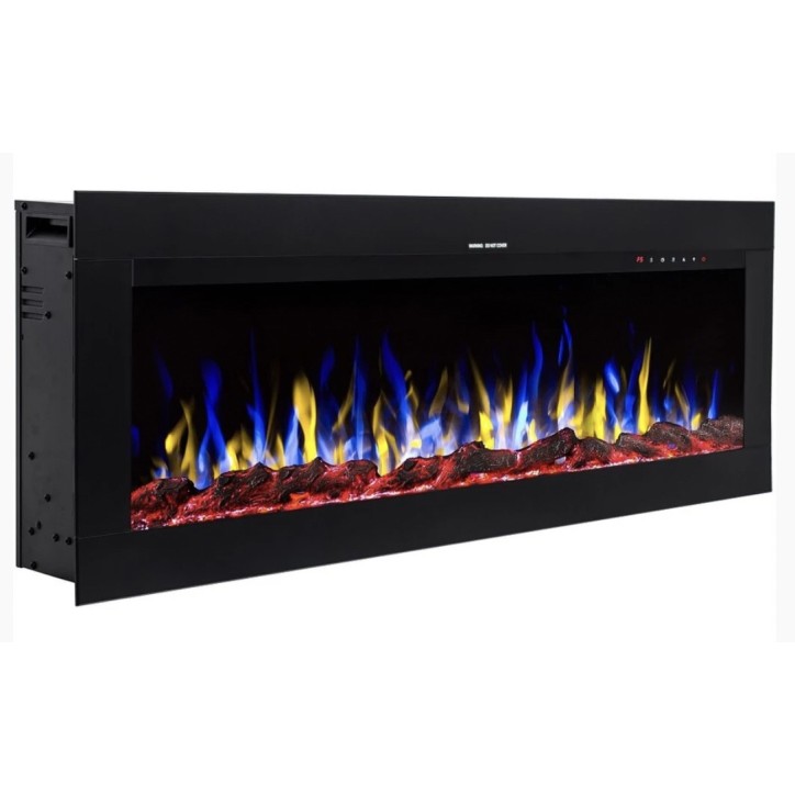 Caminetto elettrico da incasso e a parete Diane 128cm - 1400/1600 W