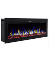Chimenea eléctrica empotrable y mural Diane 128cm - 1400/1600 W