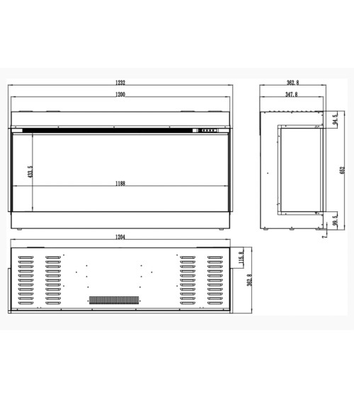 OSAKA bio-ethanol haard 3.0 kw zwart