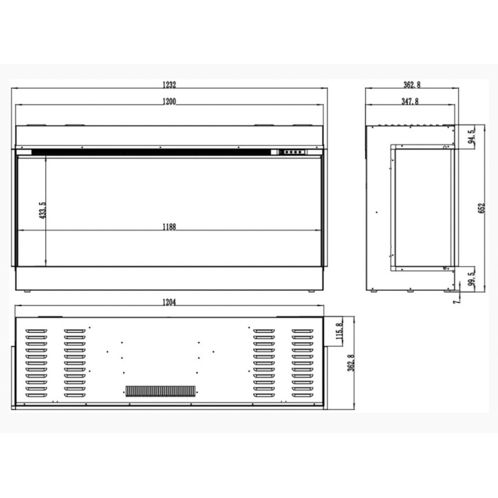 copy of Lareira a bio-etanol OSAKA 3,0 kw preto