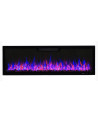 Chimenea eléctrica empotrable Ella 128cm - 1400/1600 W