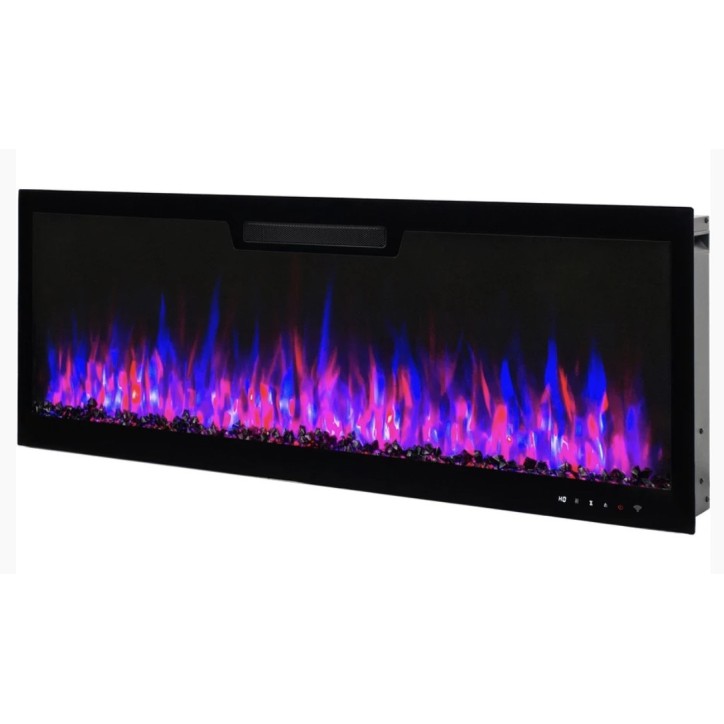Cheminée électrique encastrable Ella 128cm - 1400/1600 W