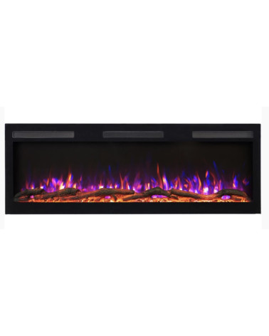 Caminetto elettrico da incasso e da parete Marjorie 183cm - 1400/1600W