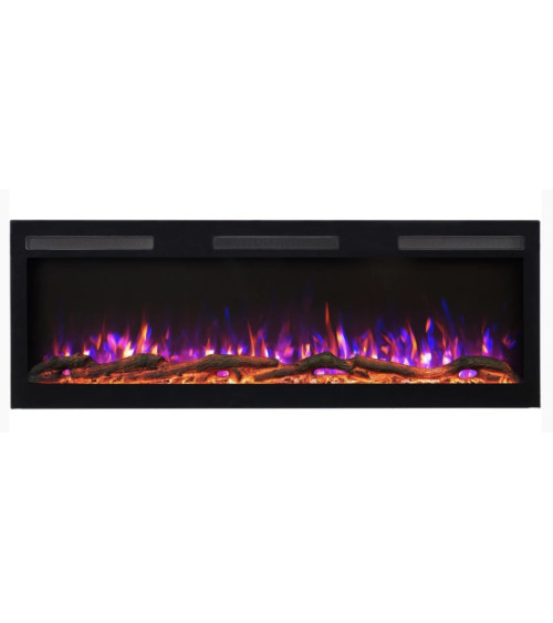 Cheminée électrique encastrable et murale Marjorie 213cm - 1400/1600W