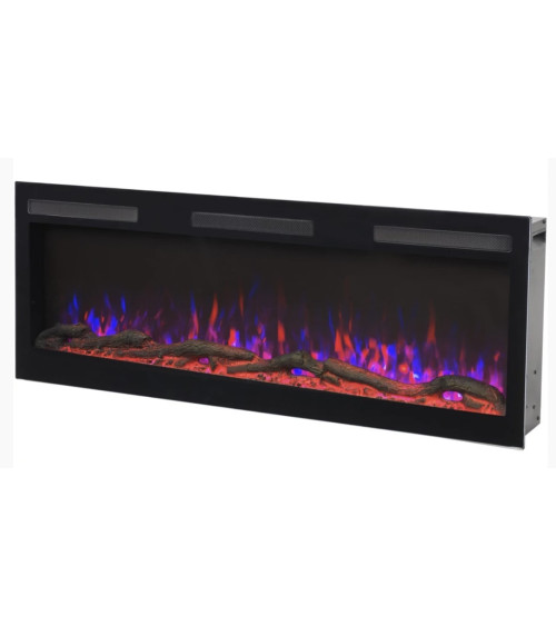 Cheminée électrique encastrable et murale Marjorie 213cm - 1400/1600W