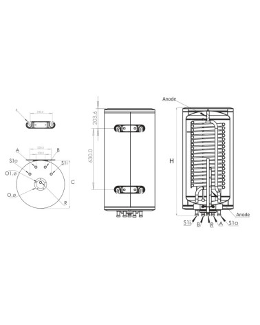 copy of IDE 100L MIXED warmwatertank voor huishoudelijk gebruik