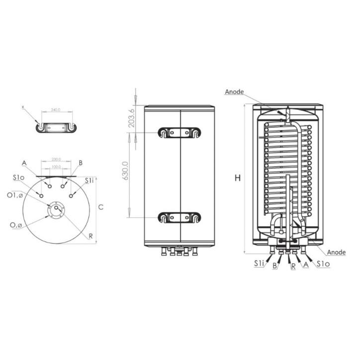 copy of IDE 100L MIXED warmwatertank voor huishoudelijk gebruik