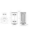 Scaldacqua smaltato 150 L SUNSYSTEM BB S1 con 1 scambiatore di calore maggiorato