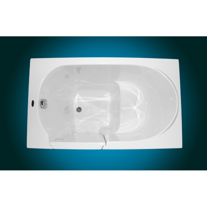 Baignoire à porte EUGENIE 115/140 x68x90 cm