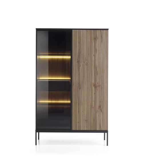 Grand Vaisselier ODENSE 104 cm chêne et noir