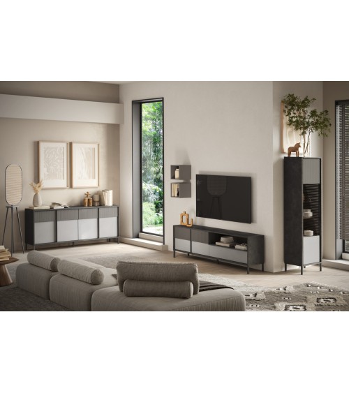 Salon complet ETNA Plomb, gypse et ardoise