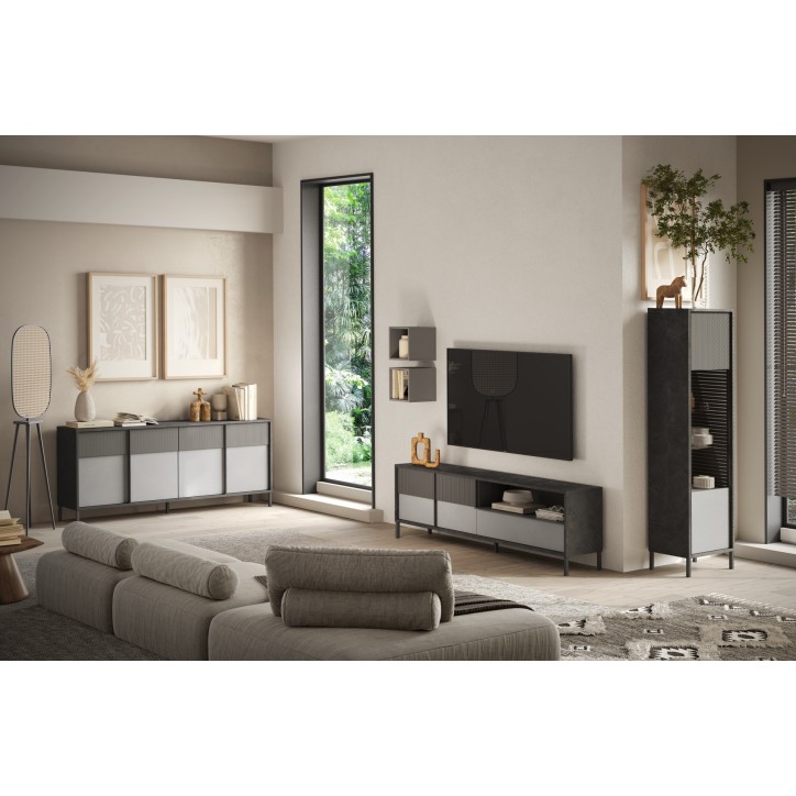 Salon complet ETNA Plomb, gypse et ardoise