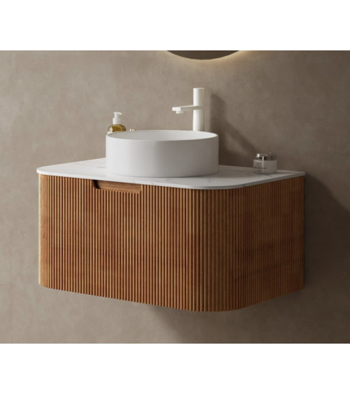 Mobile sottolavabo Stéphane in rovere massello chiaro – 700x547x466 mm