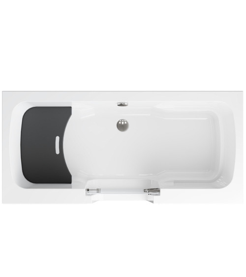 Bañera con puerta OVI 160x75cm blanca - apertura a la izquierda