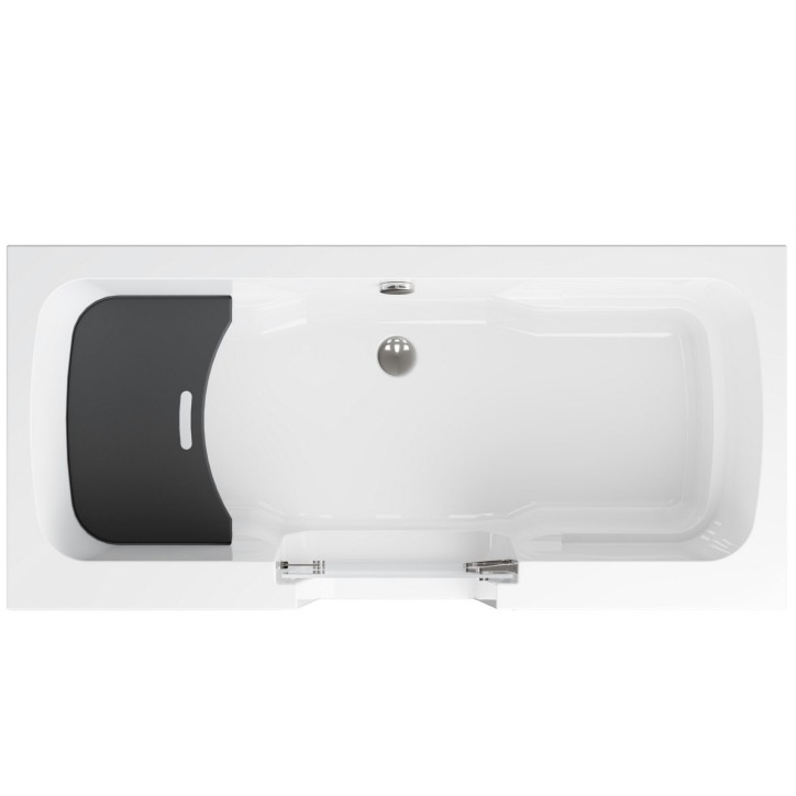 copy of Banheira de entrada ADELAIDE II preto 160/170/180x75/80x54 cm