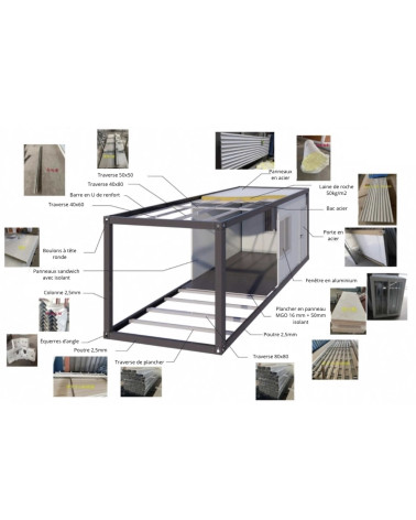 Container AB2 - 6x2,5m