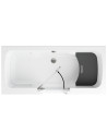 copy of Deurbadkuip ADELAIDE II ZWART160/170/180x75/80x54 cm