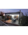 Pergola bioclimatique Jane 4x4m en aluminium 3 stores