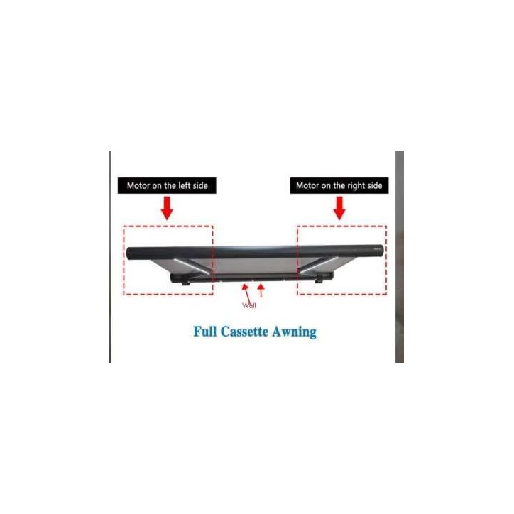 Toldo beige 4×3 m con cofre integral motorizado con LED - Eliott Toldo beige 4×3 m con cofre integral motorizado con LED - Eliott