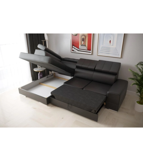 copy of Canapé d'angle reversible convertible ANDRE 202 x 85 cm en plusieurs couleurs