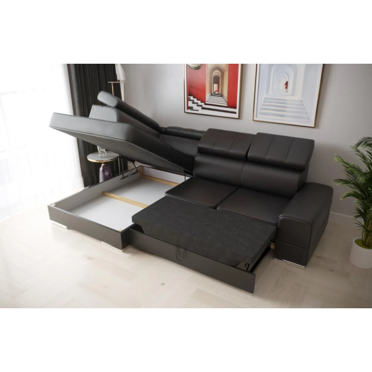 copy of Canapé d'angle reversible convertible ANDRE 202 x 85 cm en plusieurs couleurs