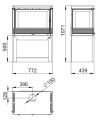 Poêle à bois en fonte VERSALLES - 13KW