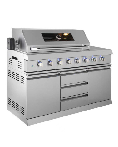 Cuisine d'extérieur BBQ luna inox - 235 × 59 × H90 cm