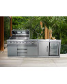 Cucina da esterno BBQ Luna in inox – 235 × 59 × H90 cm