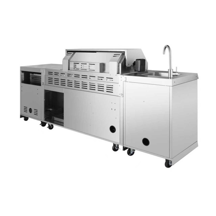 Cuisine d'extérieur BBQ luna inox - 235 × 59 × H90 cm